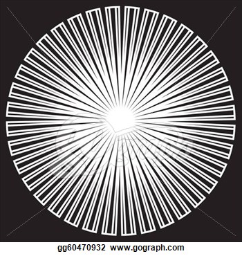 Vector Clipart   White On Black Circle Background Design Pattern