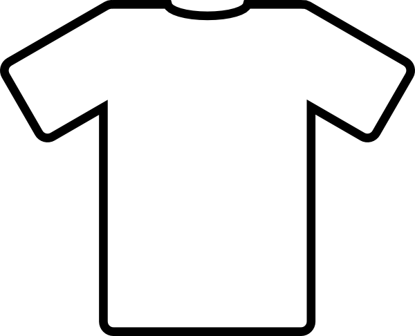 White T Shirt Clip Art At Clker Com   Vector Clip Art Online Royalty