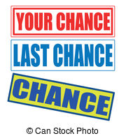 Your Chance Label Stamp On Whit Vector Illustration