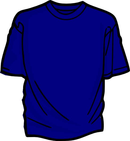 Blue T Shirt Clip Art At Clker Com   Vector Clip Art Online Royalty