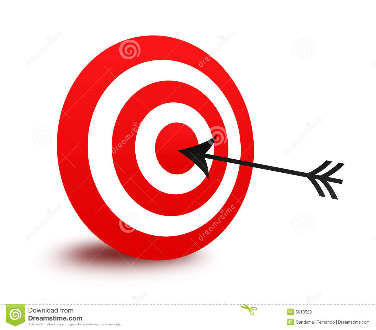 Bull S Eye Target And Arrow Royalty Free Stock Images   Image  5018529