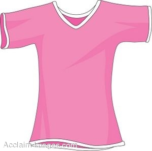 Description  Clip Art Picture Of A Small Pink T Shirt  Clipart