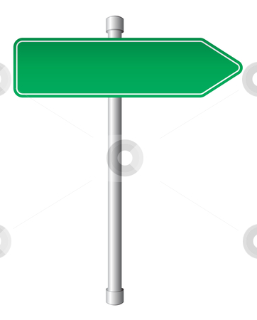 Direction Sign Stock Vector Clipart Road Direction Sign Isolated On