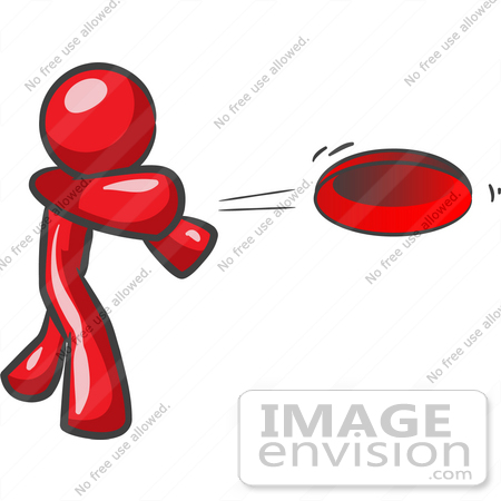 Flying Frisbee Clipart  37323 Clip Art Graphic Of A