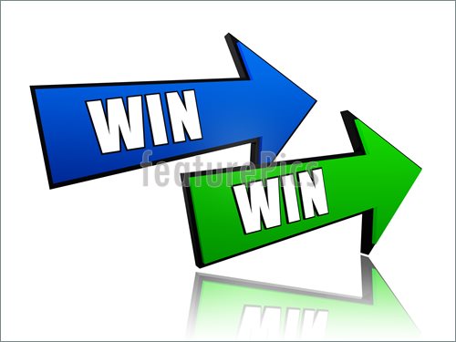 Illustration Of Win Win In Arrows  Clip Art To Download At Featurepics