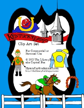 Kentucky Derby Clip Art Set For Commercial Or Personal Use