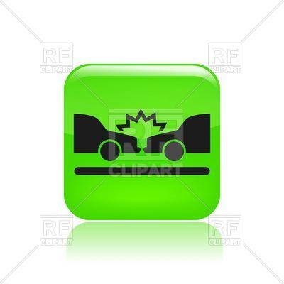 Road Accident Icon   Car Crash Download Royalty Free Vector Clipart