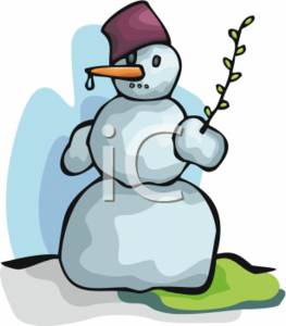 Royalty Free Melting Snowman Clip Art Image Picture