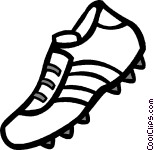 Soccer Cleat Vector Greyscale Conversion