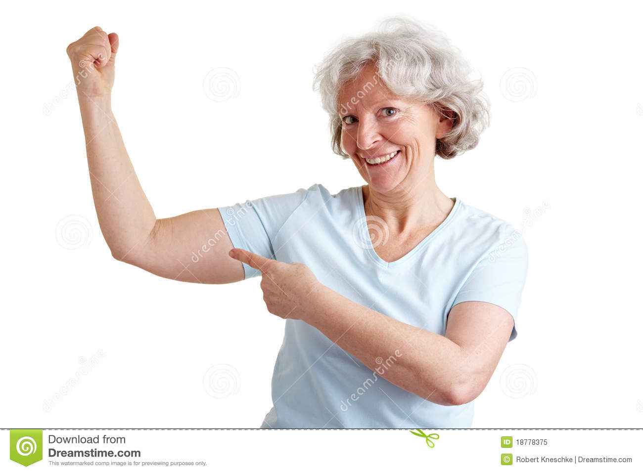 Strong Senior Woman Doing Fitness Royalty Free Stock Photo   Image