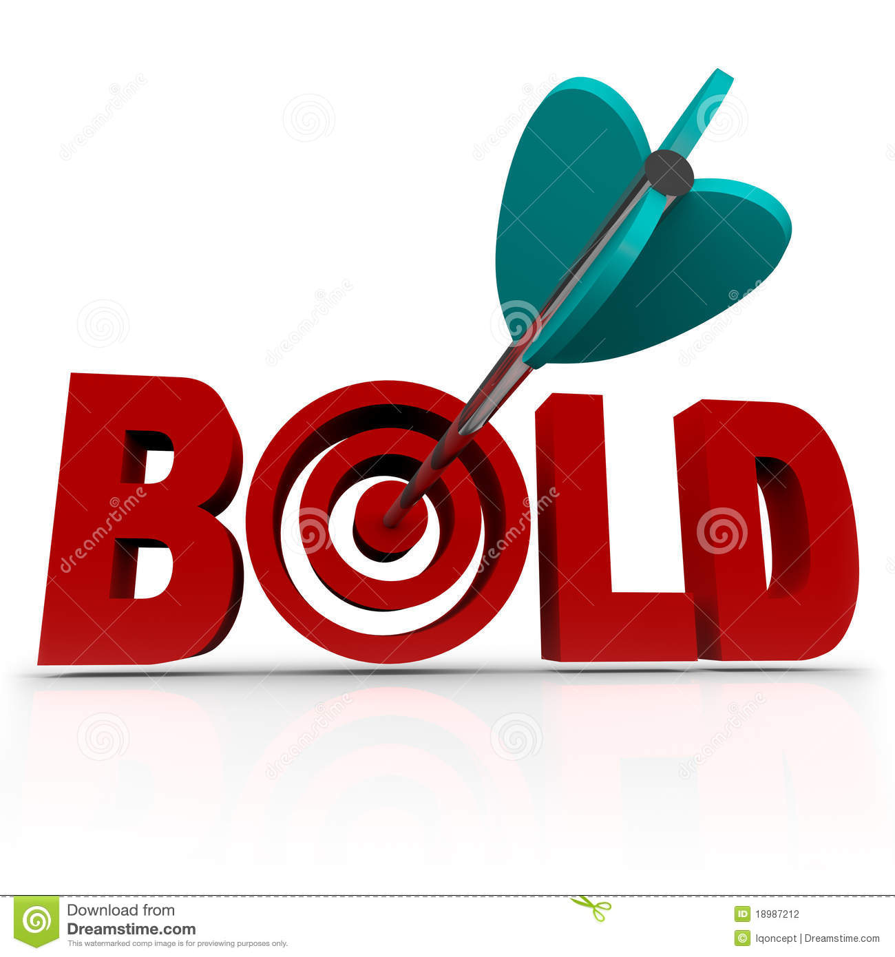 The Word Bold With An Arrow Striking A Bullseye Target Symbolizing