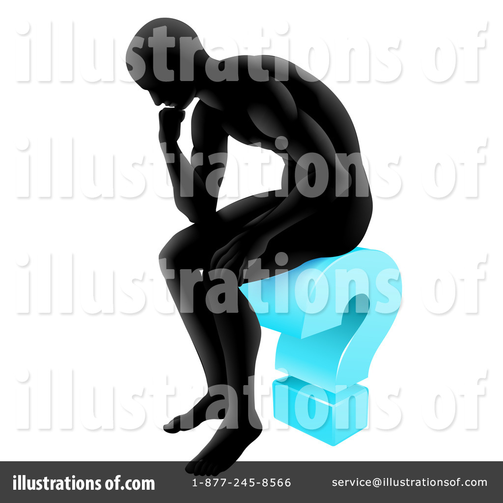 Thinker Clipart  1216682 By Geo Images   Royalty Free  Rf  Stock