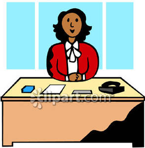 Woman In The Work Force   Royalty Free Clipart Picture