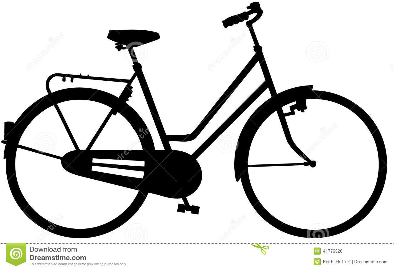 Bicycle Bike Cartoon Vector Clipart Created In Adobe Illustrator In