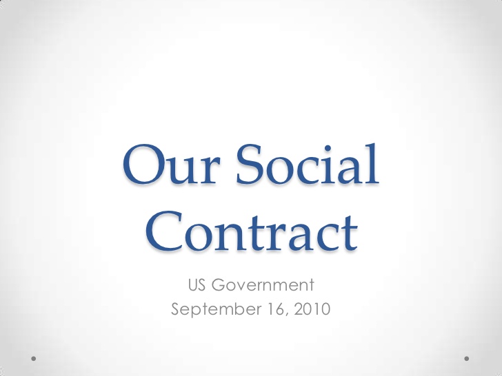 Classroom Social Contract Social Contract
