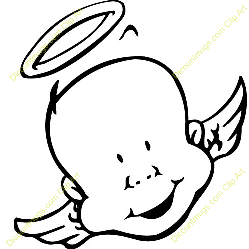 Clipart 11671 Baby Angel   Baby Angel Mugs T Shirts Picture Mouse
