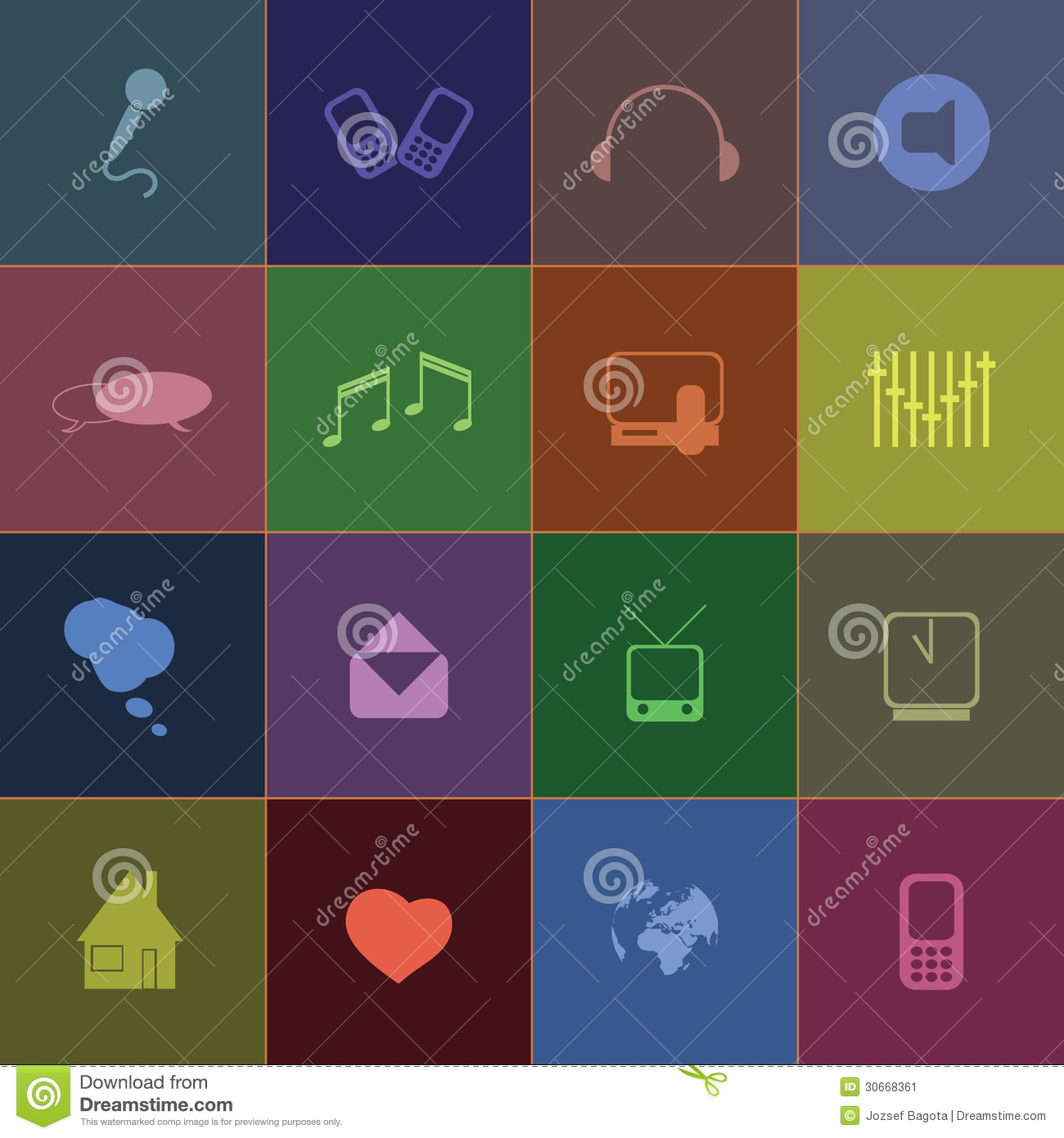 Collection Of Colorful Social Media Icons   Clipart In Freely Scalable    