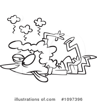 Exhausted Clipart  1097396 By Ron Leishman   Royalty Free  Rf  Stock