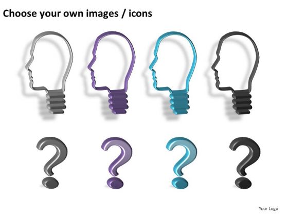 People With Questions Powerpoint Clipart Slides   Powerpoint Diagram