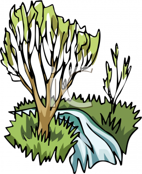 River And Tree Clip Art