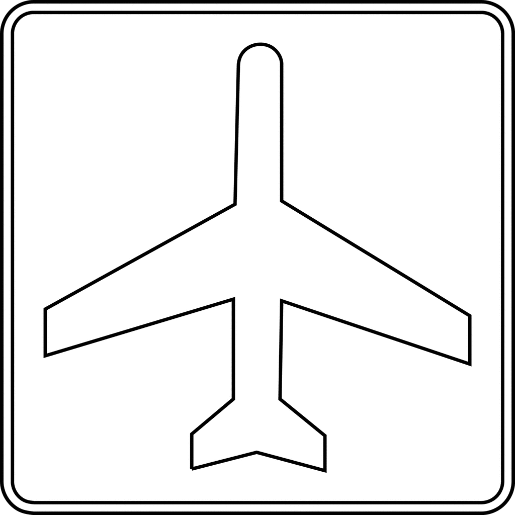 Airport Outline   Clipart Etc