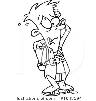 Anxiety Clipart Boy Clipart Illustration