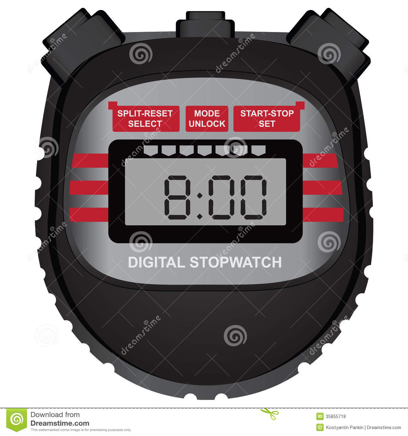 Digital Stopwatch Royalty Free Stock Photos   Image  35855718