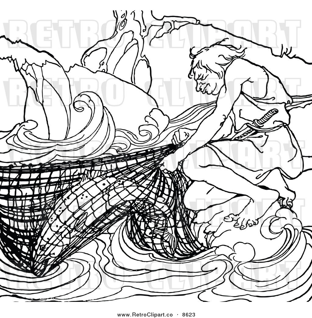 Fisherman With Net Clipart Displaying 19 Images For Fisherman With Net