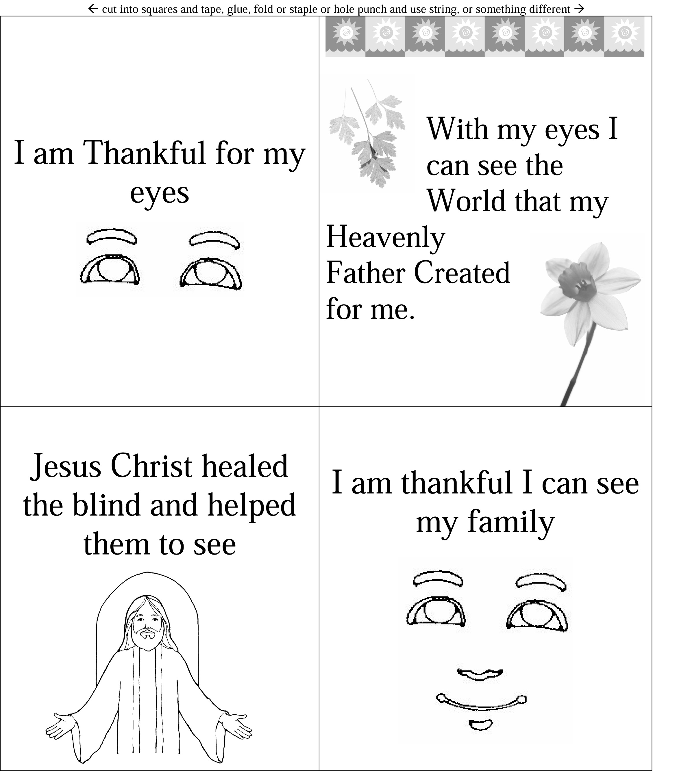 Http   Www Mormonshare Com Lds Clipart I Am Thankful For My Eyes
