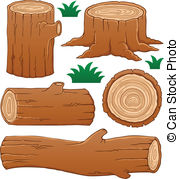 Log Theme Collection 1   Vector Illustration