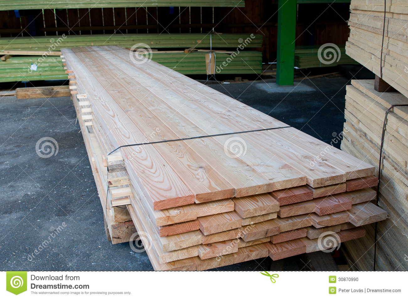 Lumber At A Sawmill Stock Photo   Image  30870990