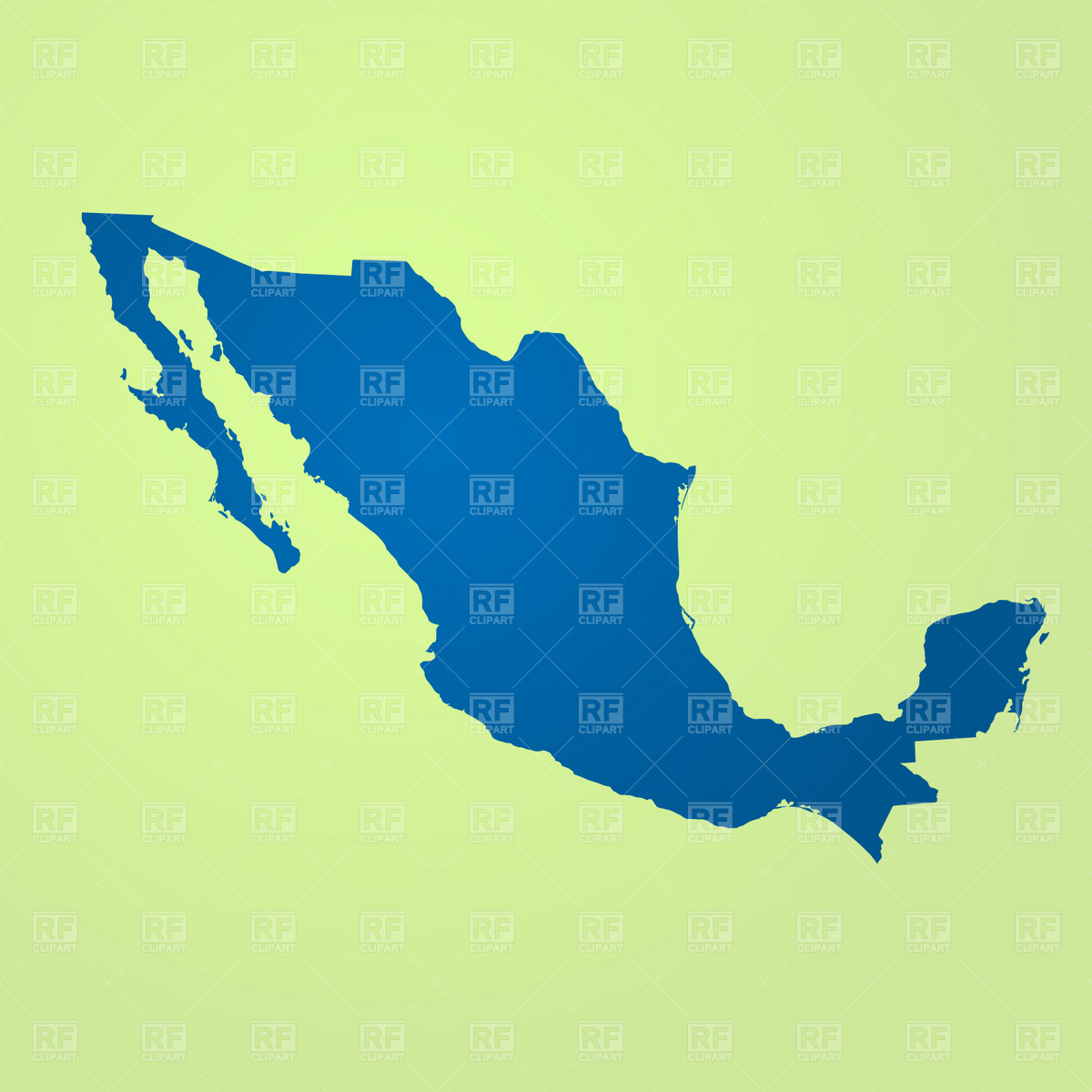 Mexico Map Outline 1812 Download Royalty Free Vector Clipart  Eps
