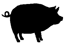 Pig Clip Art   Pig Silhouettes   Clip Art Of Pigs   Free Pig Clip Art
