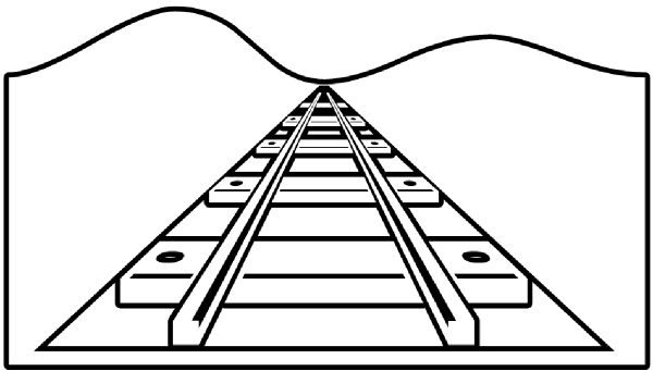 Railroad Outline Clip Art At Clker Com   Vector Clip Art Online