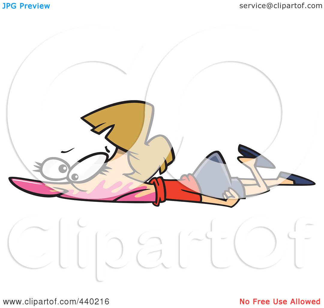 Royalty Free  Rf  Clip Art Illustration Of A Cartoon Woman Collapsed