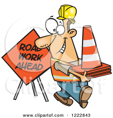 Royalty Free  Rf  Road Construction Clipart Illustrations Vector