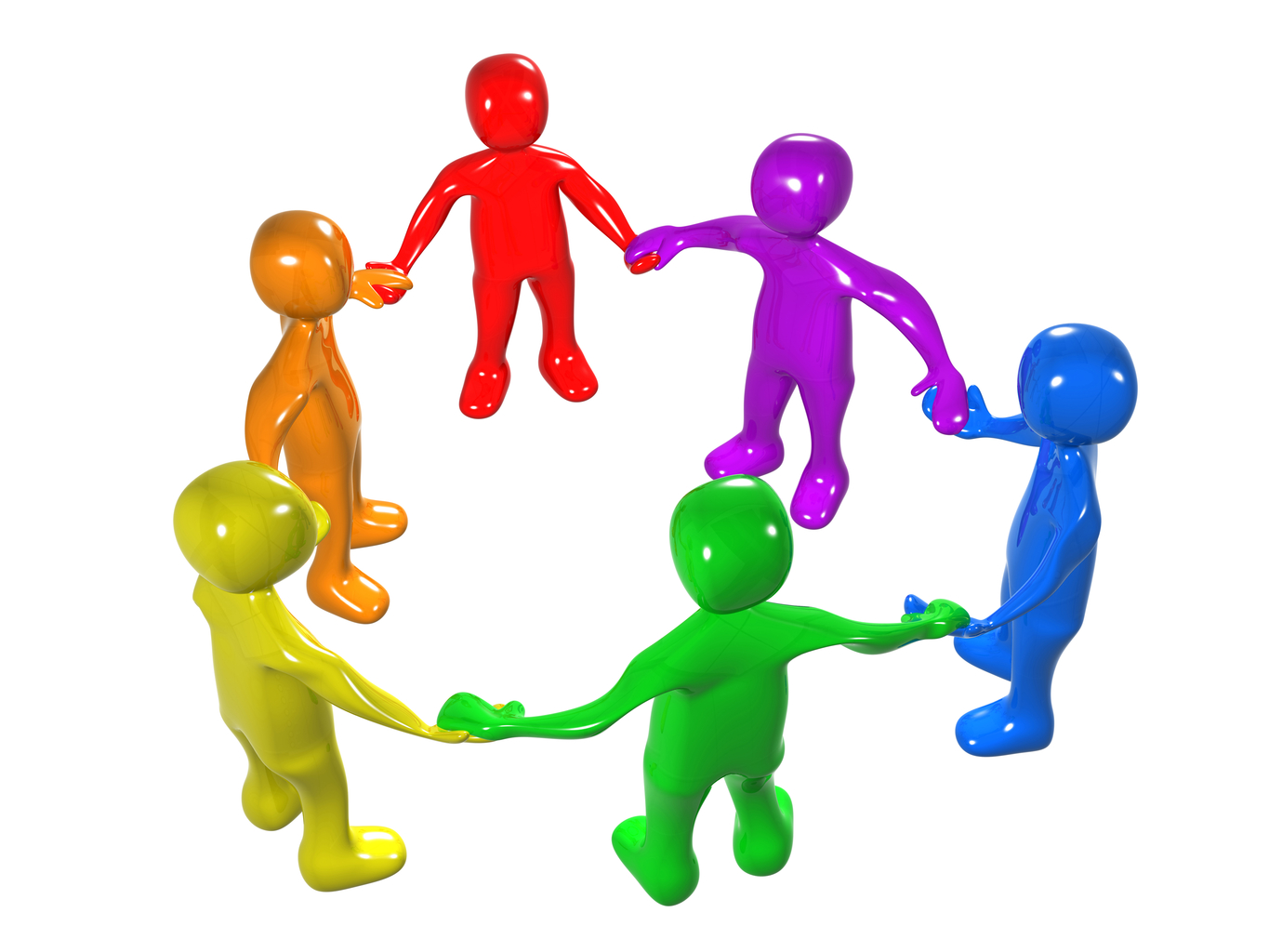 Teamwork Friendship Support And Unity Clipart Illustration Graphic