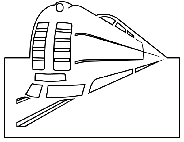 Train Outline Clip Art At Clker Com   Vector Clip Art Online Royalty