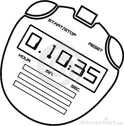 Vector File Of A Modern Digital Stopwatch