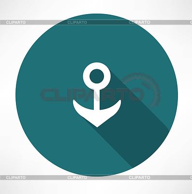 Anchor Symbol On Gray Background     File404