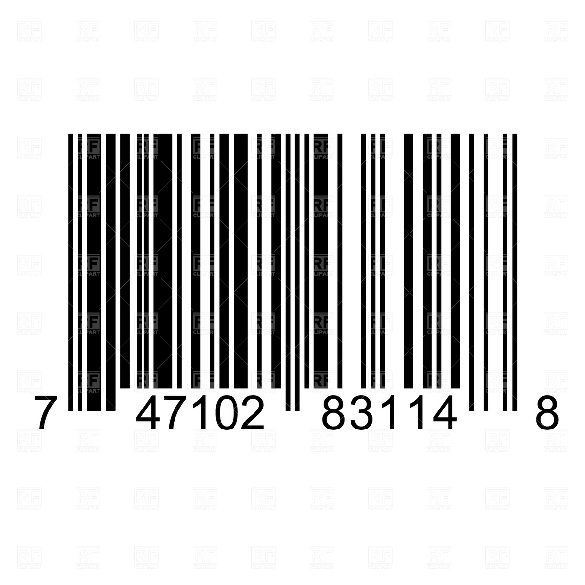 Barcode Download Royalty Free Vector Clipart  Eps