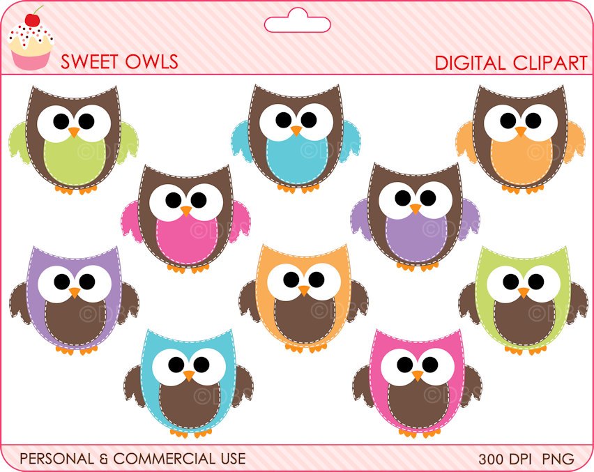 Birthday Owl Clipart