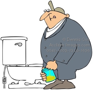 Clipart Image  Man Taking A Drug Test    Acclaim Stock Photography