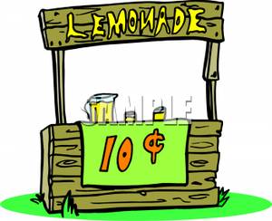 Clipart Image Of A Lemonade Stand