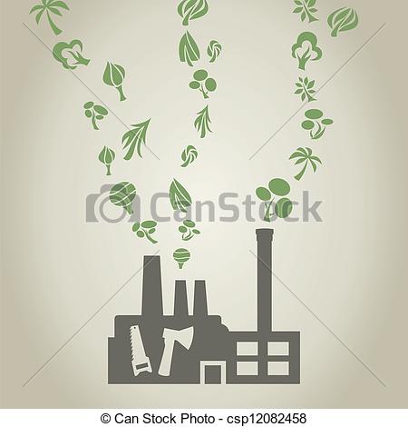 Clipart Vector Of Sawmill On Wood Processing A Vector Illustration