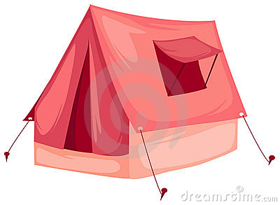 Illustration Of Isolated A Tent On White Background