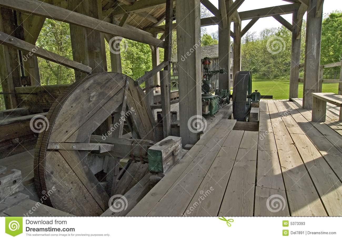 John Wood Sawmill Built In 1837 Before He Built A Grist Mill On The
