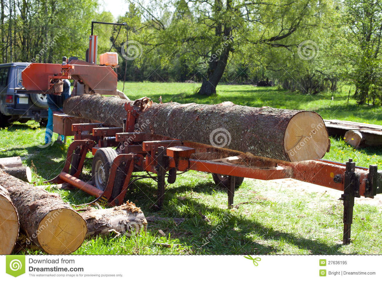 Mobile Sawmill Royalty Free Stock Photo   Image  27636195