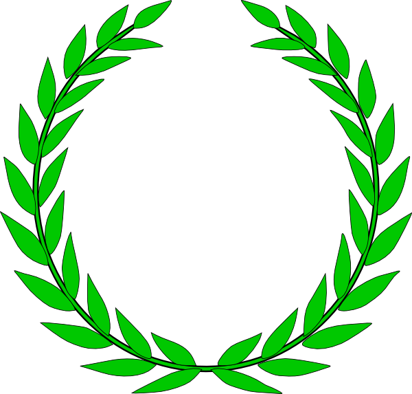 Olive Wreath Clip Art At Clker Com   Vector Clip Art Online Royalty