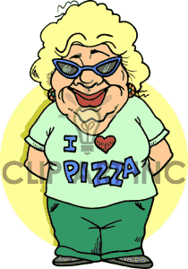 Pizza Lover Guy Food Love Women Lady Girl Girls Grandma Grandmother